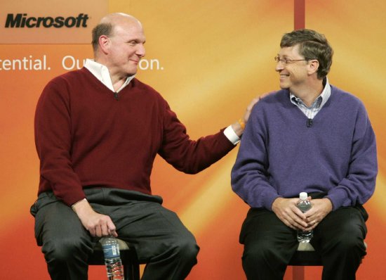 微软前CEO鲍尔默富豪榜排名首次超过盖茨